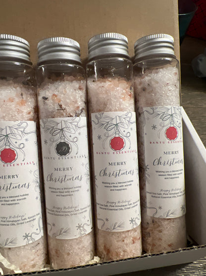 Holiday Themed Bath salts