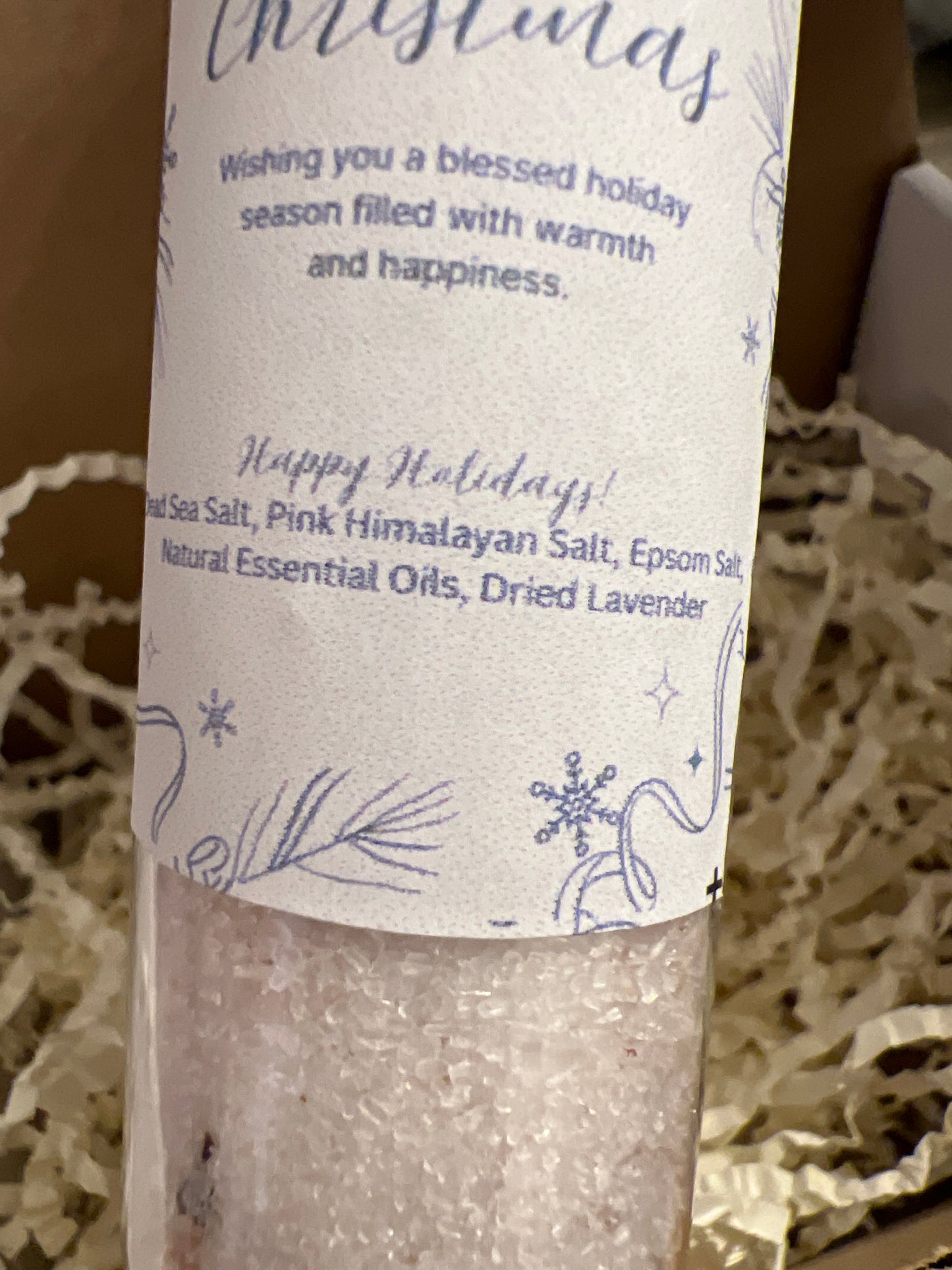 Holiday Themed Bath salts